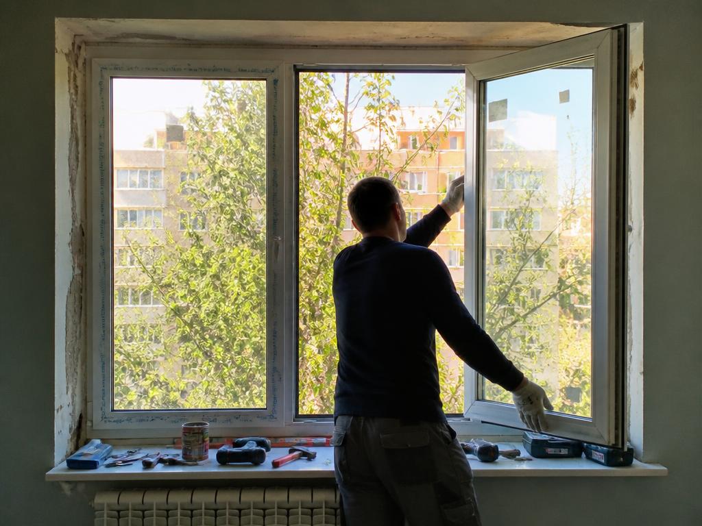 Установка пластикового окна после оформления заказа